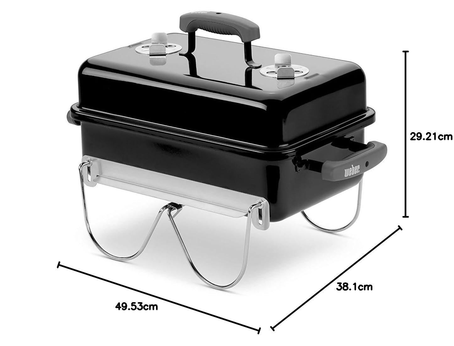 Weber Go-Anywhere Free Standing Charcoal Grill-Black