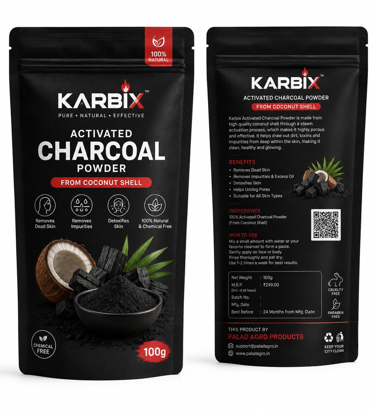 Coconut Shell Charcoal Powder