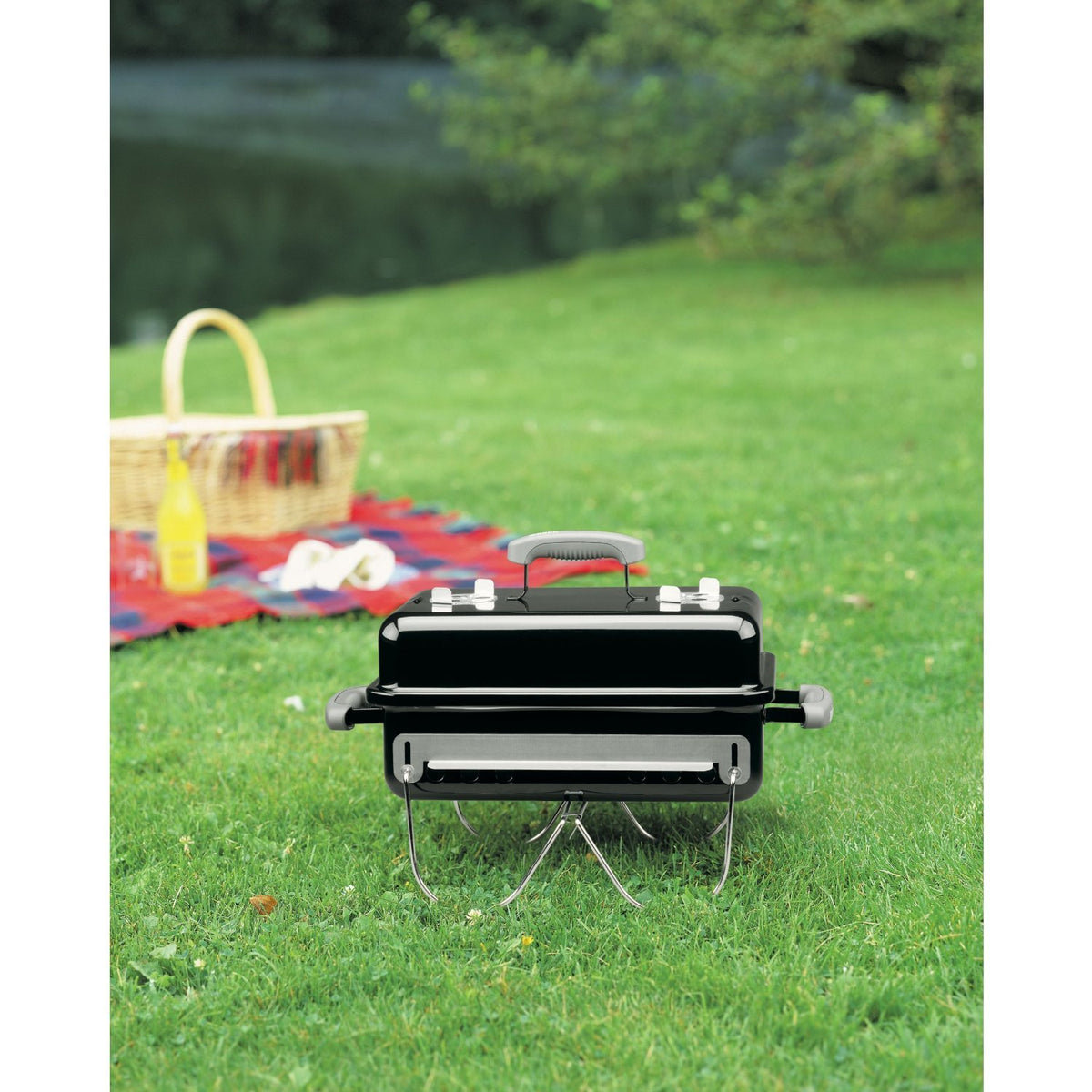 Weber Go-Anywhere Free Standing Charcoal Grill-Black